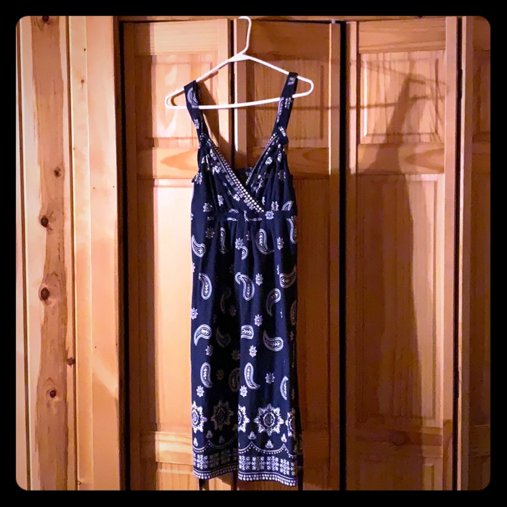 Navy blue sundress